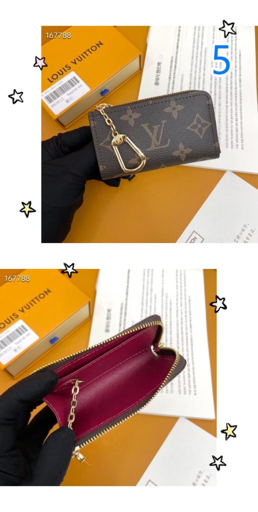 ルイヴィトン　LOUIS VUITTON　コインケース　キーリング付　ポルトクレ　小銭入れ　キーホルダー　L字ファスナー　カードケース - 画像 5