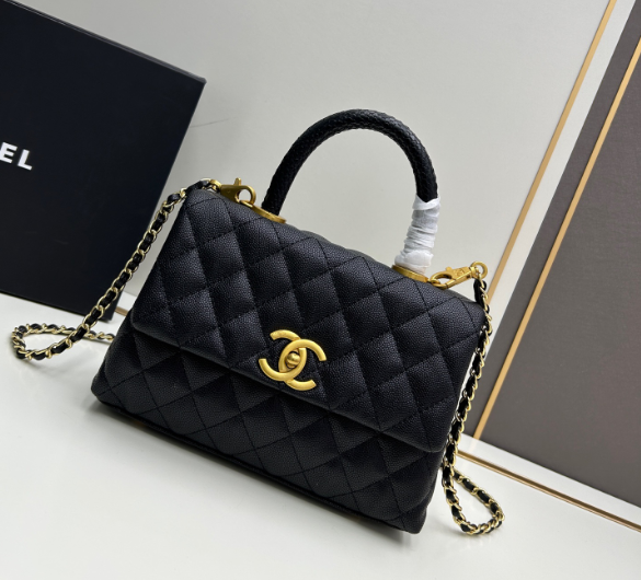CHANEL　シャネル　キャビアスキンココハンドル　XSサイズ　Coco Handle　ハンドバッグ　ショルダーバッグ　2WAY　ココハンドル24　シャンパンゴールド　4色 - 画像 5