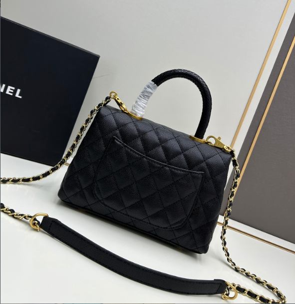 CHANEL　シャネル　キャビアスキンココハンドル　XSサイズ　Coco Handle　ハンドバッグ　ショルダーバッグ　2WAY　ココハンドル24　シャンパンゴールド　4色 - 画像 7