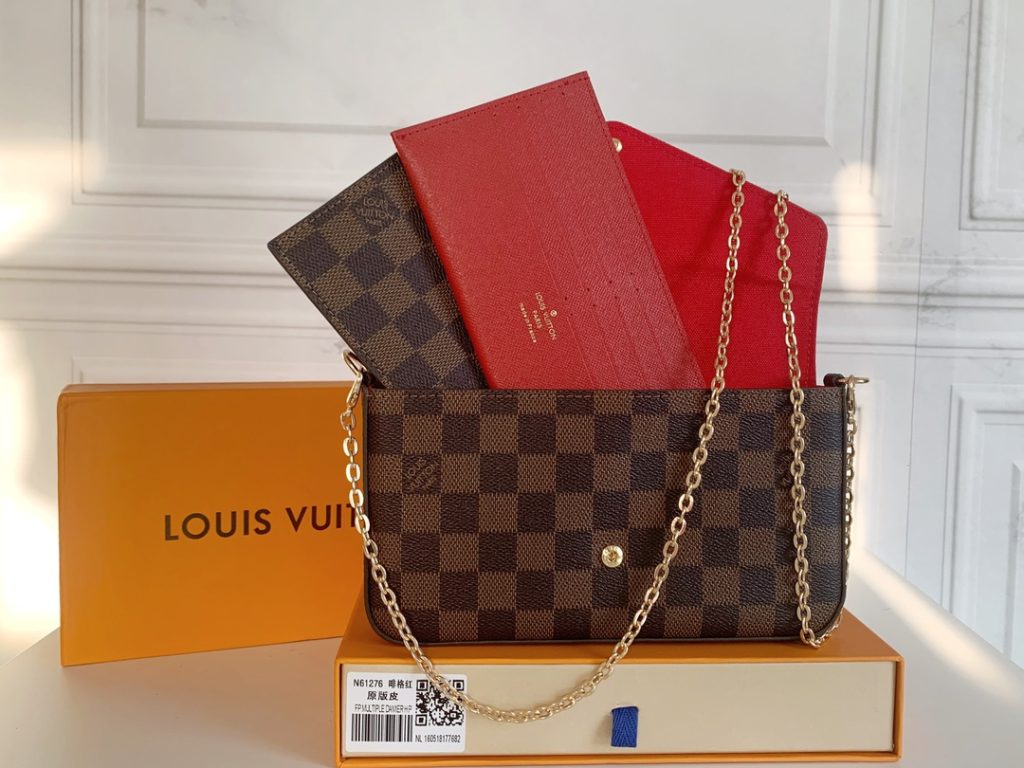 ルイヴィトン LOUIS VUITTON フェリシーポーチ チェーンショルダーウォレット ポシェット ショルダーバッグ 長財布 クラッチバッグ チェーンバッグ ダミエ - 画像 2
