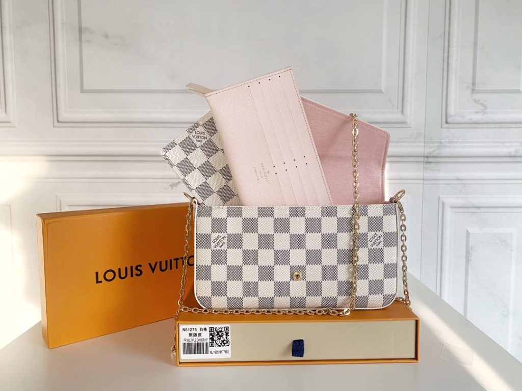 ルイヴィトン LOUIS VUITTON フェリシーポーチ チェーンショルダーウォレット ポシェット ショルダーバッグ 長財布 クラッチバッグ チェーンバッグ ダミエ - 画像 3