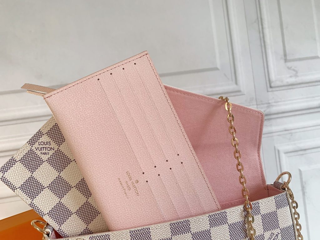 ルイヴィトン LOUIS VUITTON フェリシーポーチ チェーンショルダーウォレット ポシェット ショルダーバッグ 長財布 クラッチバッグ チェーンバッグ ダミエ - 画像 4