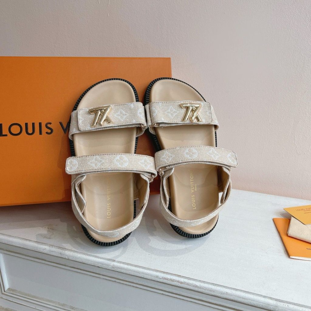 LOUIS VUITTON　ルイヴィト　 LV サンセット・ライン サンダル　レディース　メンズ　モノグラム　春　夏　カップル　サンダル　8種 - 画像 3