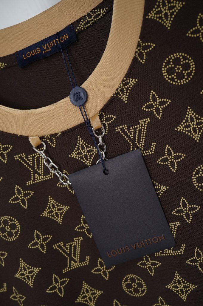 Louis Vuitton LOGOシャツ ルイ ヴィトン 半袖シャツ Ｔシャツ T-Shirt クルーネック ブラック/ホワイト - 画像 2