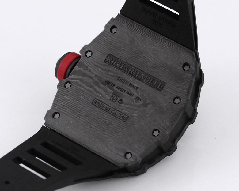 RICHARD MILLE リチャードミラー 腕時計 メンズ 自動巻き 機械式 ロレット ブラック レッド - 画像 7