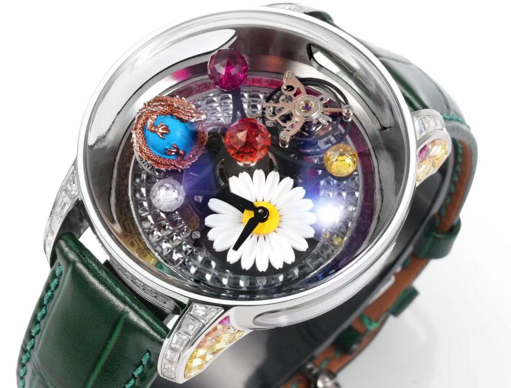 JACOB&CO ジェイコブ ウォッチ メンズ ダイヤル フライト ヴァイブレーション ダイヤル グリーン - 画像 2