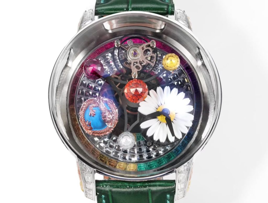 JACOB&CO ジェイコブ ウォッチ メンズ ダイヤル フライト ヴァイブレーション ダイヤル グリーン - 画像 5
