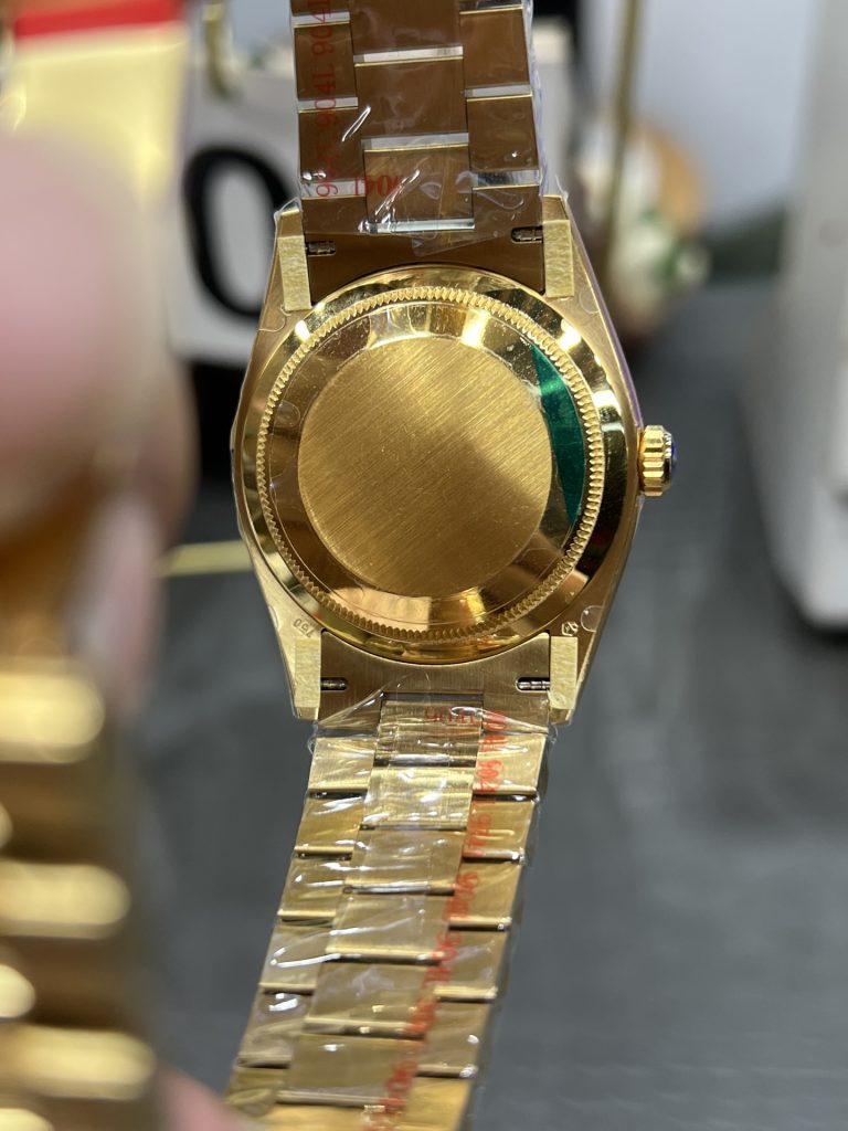 ROLEX ロレックス デイトジャスト 腕時計 メンズ 自動巻き 機械式 36mm ブラック ゴールド - 画像 7