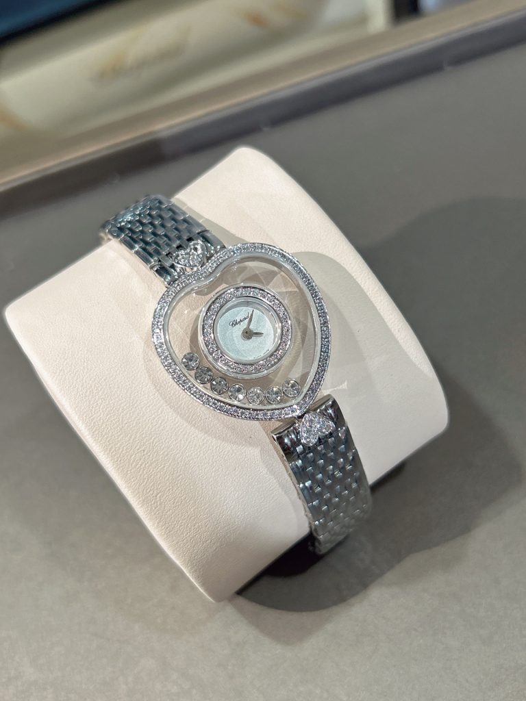 CHOPARD ショパード ハッピーダイヤモンド 腕時計 レディース 心形 ダイヤ フリー回転 26mm 全2色 - 画像 6