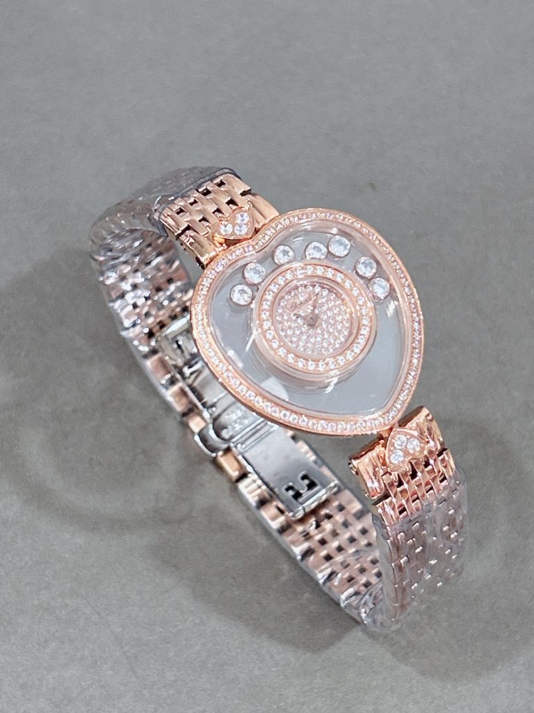CHOPARD ショパード ハッピーダイヤモンド 腕時計 レディース 心形 ダイヤモンド 自由に動く シルバー - 画像 5