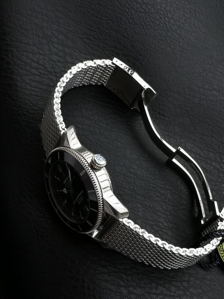 BREITLING ブライトリング スーパーオーシャン 腕時計 メンズ 自動巻き 機械式 メッシュバンド グリーン - 画像 7