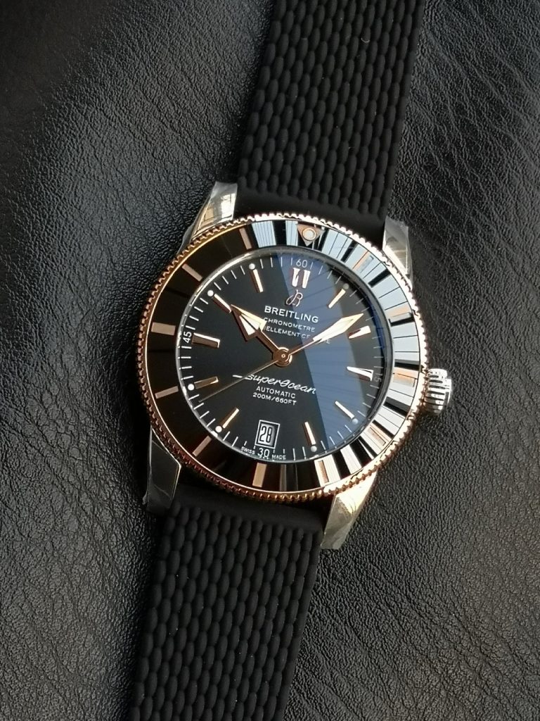 BREITLING ブリーティング スーパーオーシャン 腕時計 メンズ 自動巻き 200M防水 ブラック - 画像 2