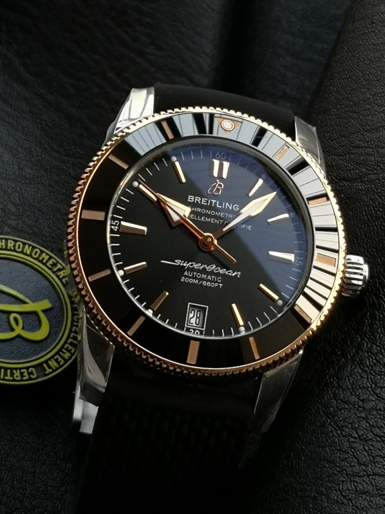 BREITLING ブリーティング スーパーオーシャン 腕時計 メンズ 自動巻き 200M防水 ブラック - 画像 3