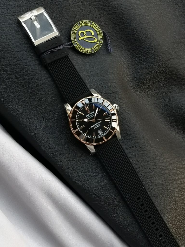 BREITLING ブリーティング スーパーオーシャン 腕時計 メンズ 自動巻き 200M防水 ブラック - 画像 5