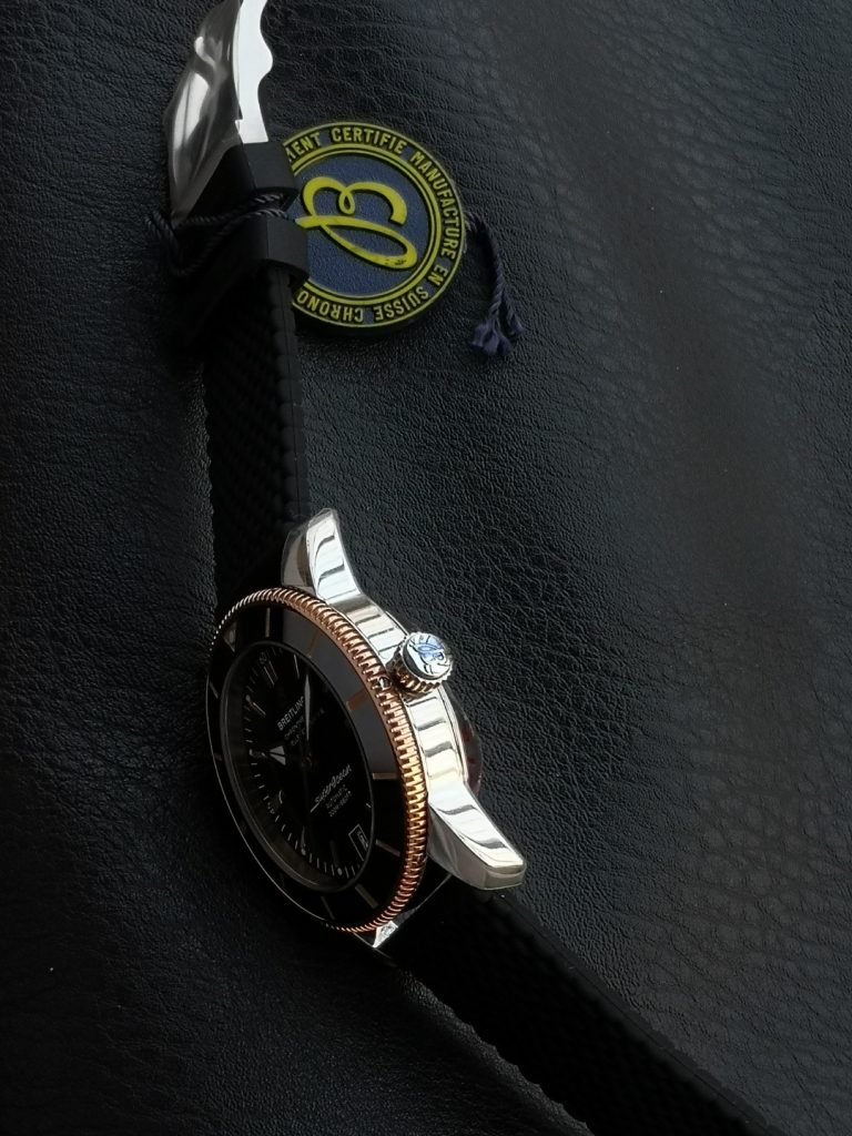 BREITLING ブリーティング スーパーオーシャン 腕時計 メンズ 自動巻き 200M防水 ブラック - 画像 7