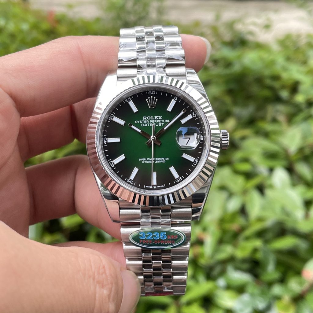ROLEX ロレックス デイトジャスト 腕時計 メンズ 自動巻き オートマチック 41mm グリーン - 画像 2