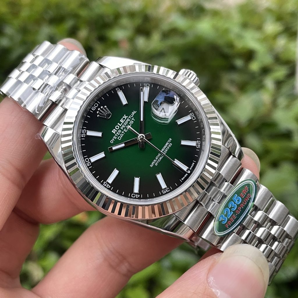 ROLEX ロレックス デイトジャスト 腕時計 メンズ 自動巻き オートマチック 41mm グリーン - 画像 5