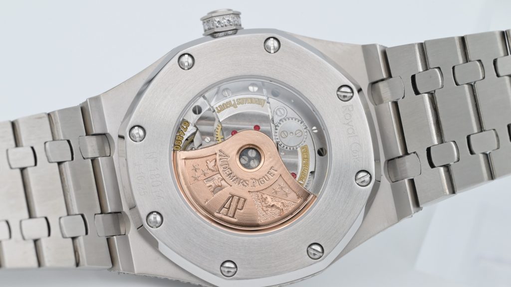 AUDEMARS PIGUET オーデマピゲ ロイヤルオーク 腕時計 メンズ 満天星 モーザンダイヤ フラワーセッティング シルバー - 画像 7