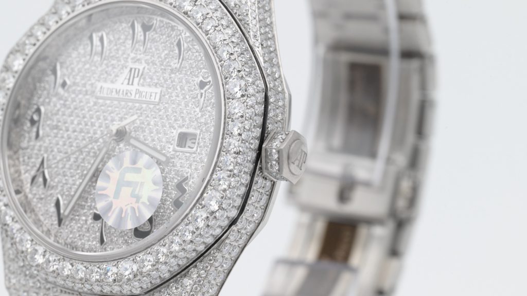 AUDIEMAS PIGUET オーデマピゲ メンズ 腕時計 フラワー-setting 計算機式 リューズ 40mm ホワイト - 画像 5