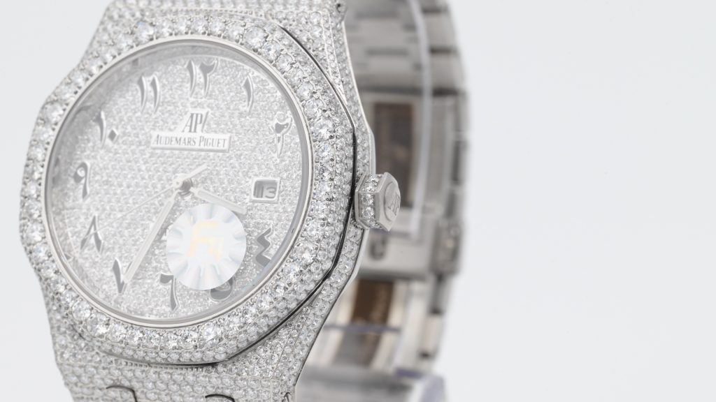 AUDIEMAS PIGUET オーデマピゲ メンズ 腕時計 フラワー-setting 計算機式 リューズ 40mm ホワイト - 画像 6