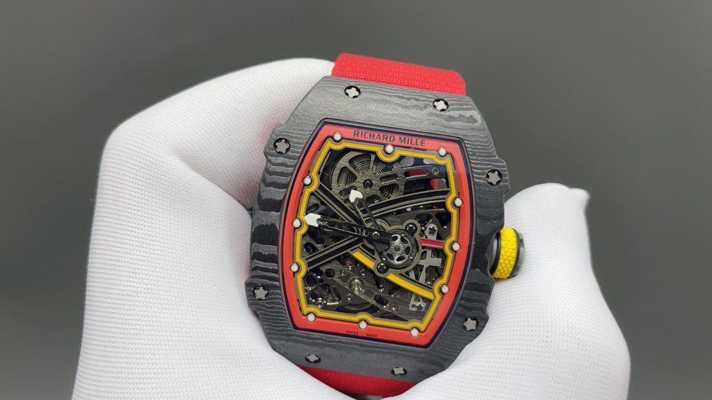 RICHARD MILLE リチャードミル RM67-02 腕時計 メンズ 自動巻き 本革 メタル レッド ブラック - 画像 3