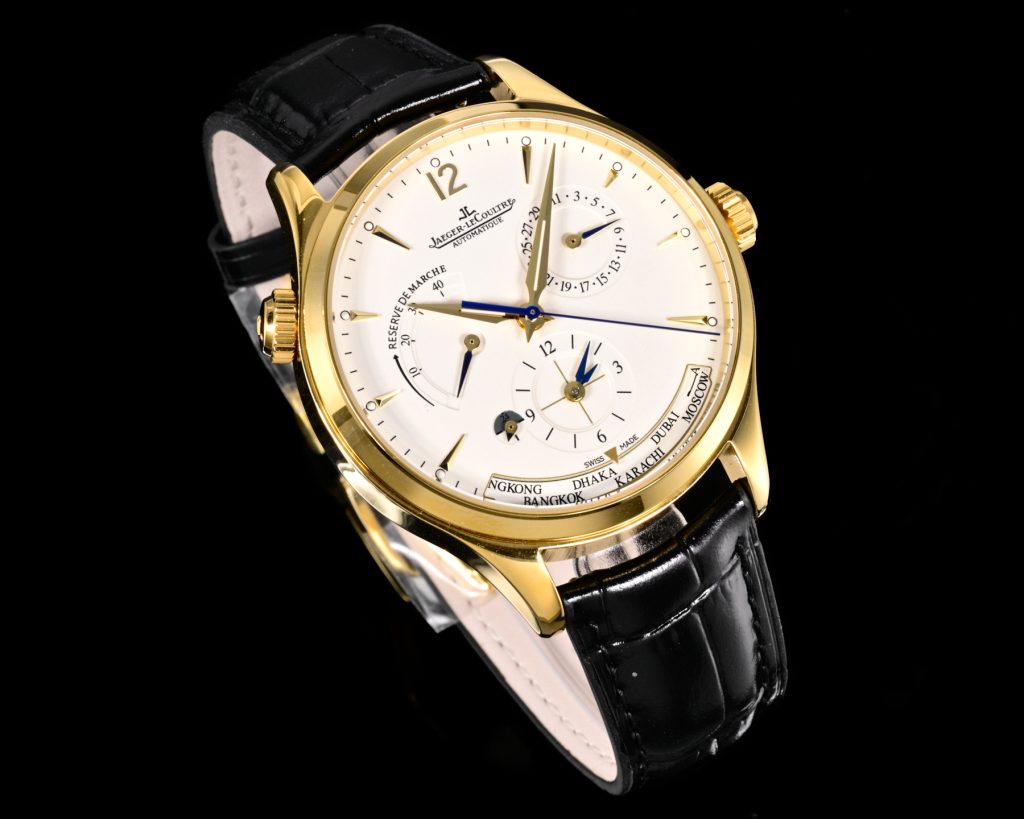 JAEGER-LECOULTRE ジェイコブ メンズ 腕時計 アutomatique マスター ジオグラファー 42mm ブラック - 画像 4