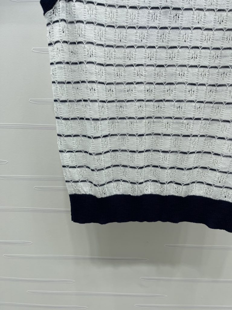 CHANEL シャネル ニット ウィメンズ ラインストーン オーバーサイズ ホワイト ブラック - 画像 6