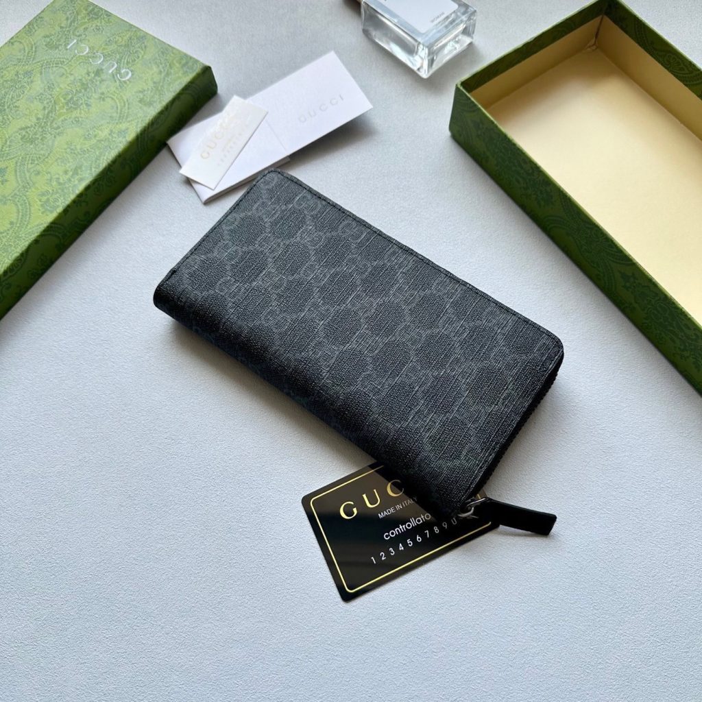 GUCCI グッチ 長財布 ラブロゴ ブラック - 画像 3