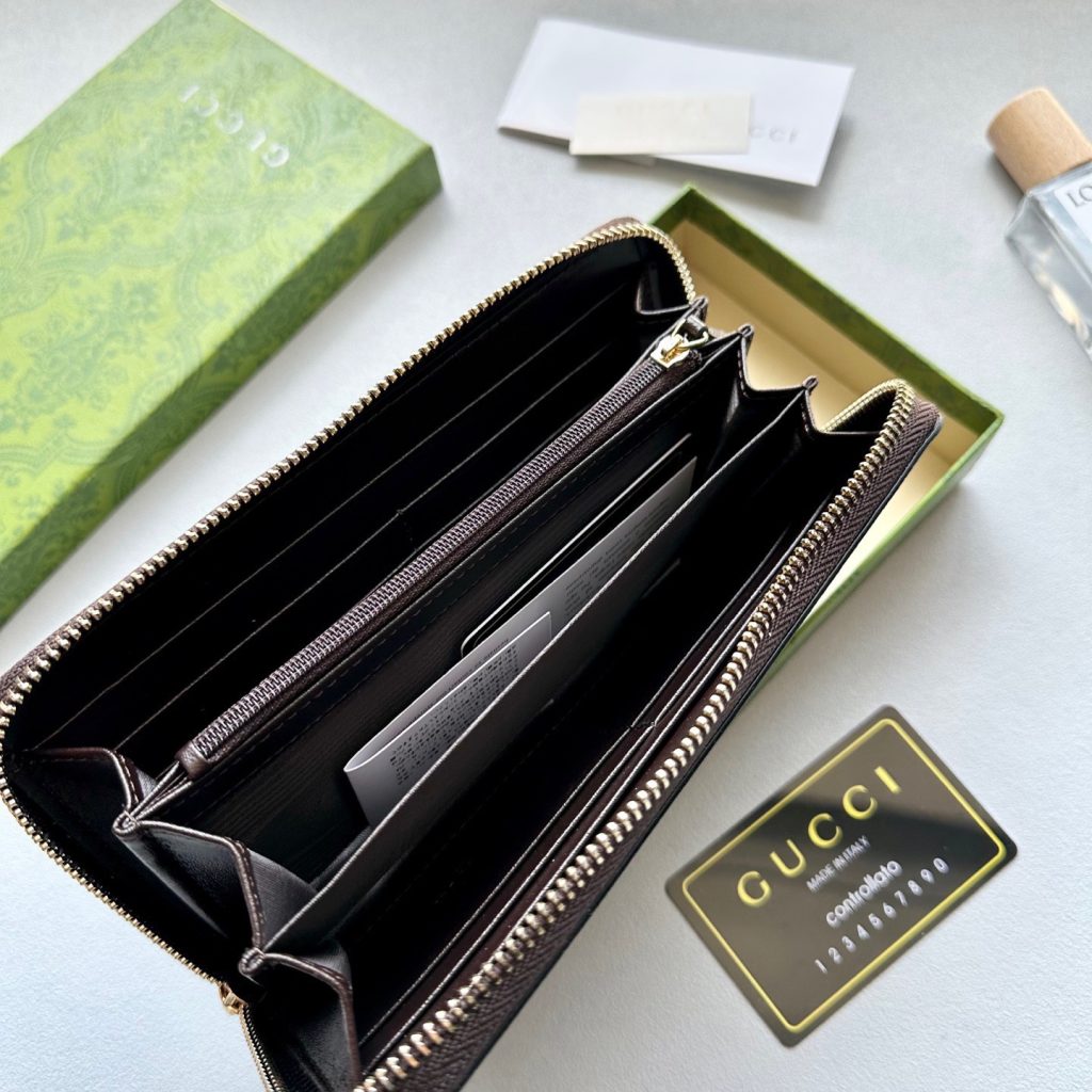 GUCCI グッチ 長財布 グッチ柄 ラージ ポーチ ベージュ - 画像 8