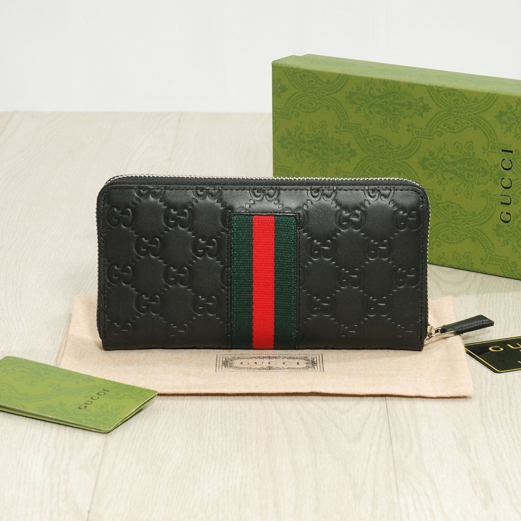 GUCCI グッチ ロングジップ长財布 本革仕様 磨砂牛革 ブラック - 画像 2