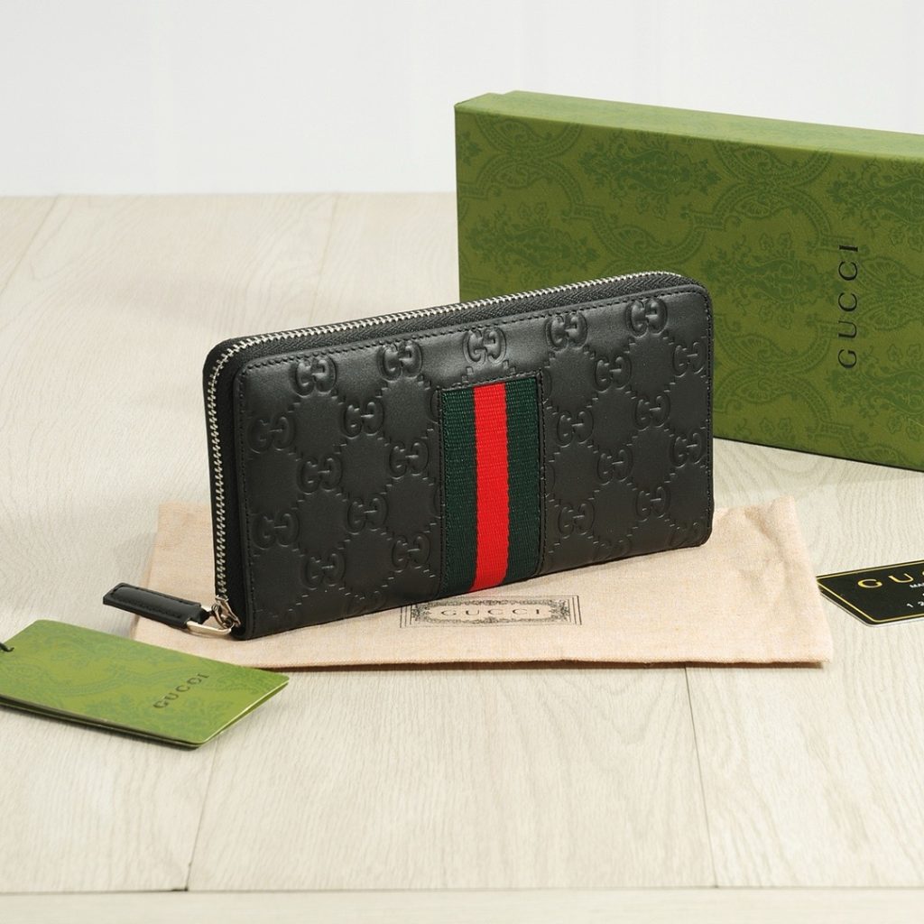 GUCCI グッチ ロングジップ长財布 本革仕様 磨砂牛革 ブラック - 画像 3