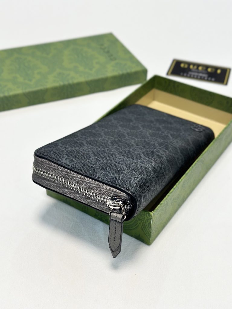 GUCCI グッチ グッチ インフォメーション長財布 ブルー グレー カーキ 全3色 - 画像 7