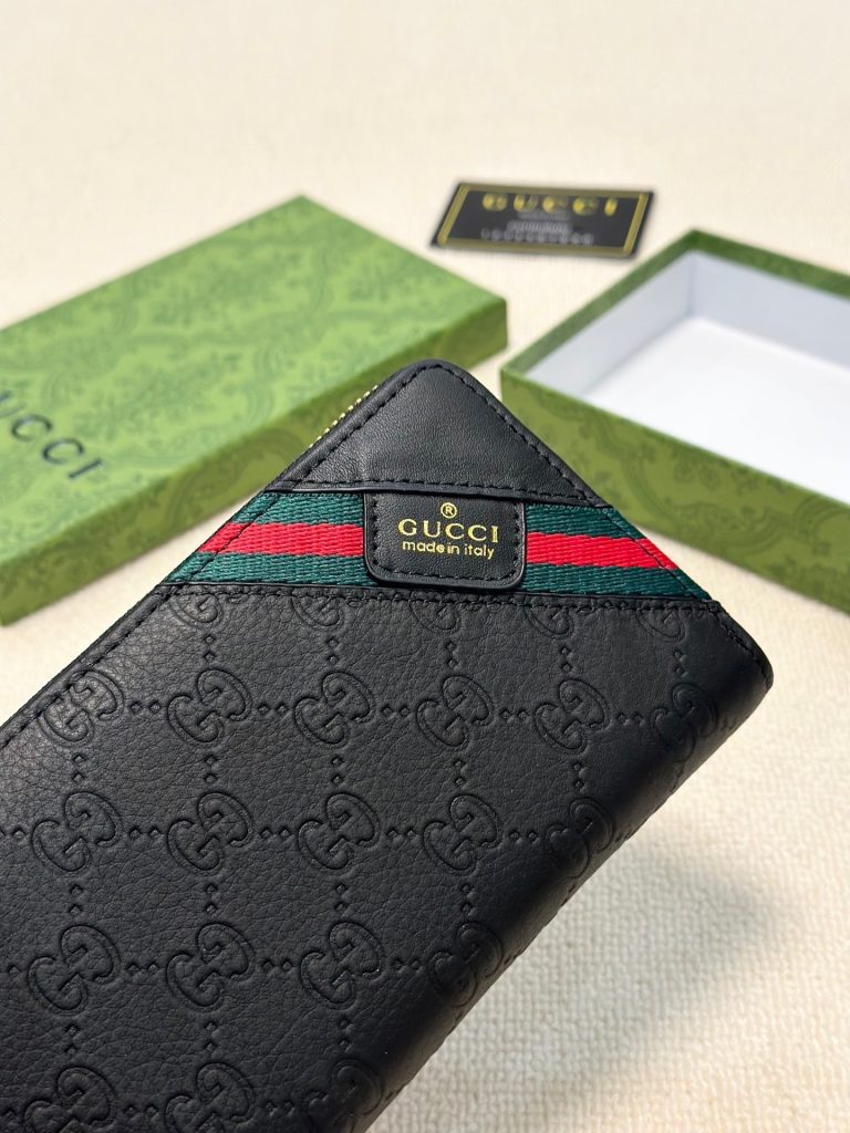GUCCI グッチ 財布 長財布 本革 21x11cm ブラック - 画像 5