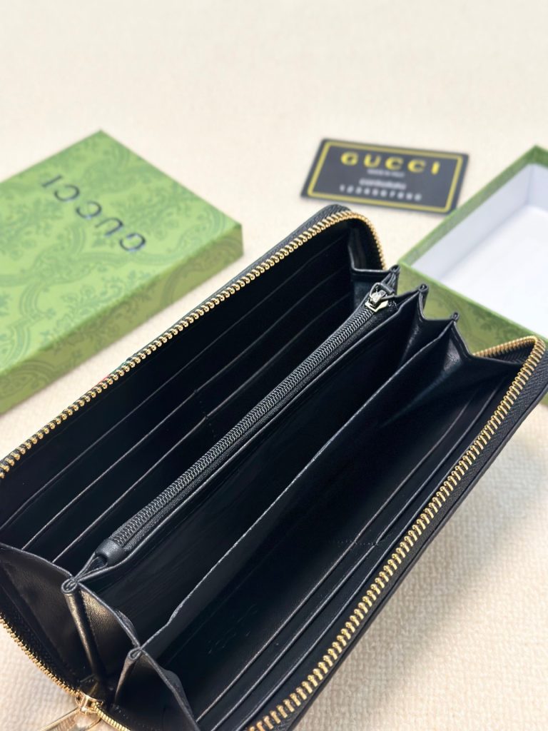 GUCCI グッチ 財布 長財布 本革 21x11cm ブラック - 画像 8