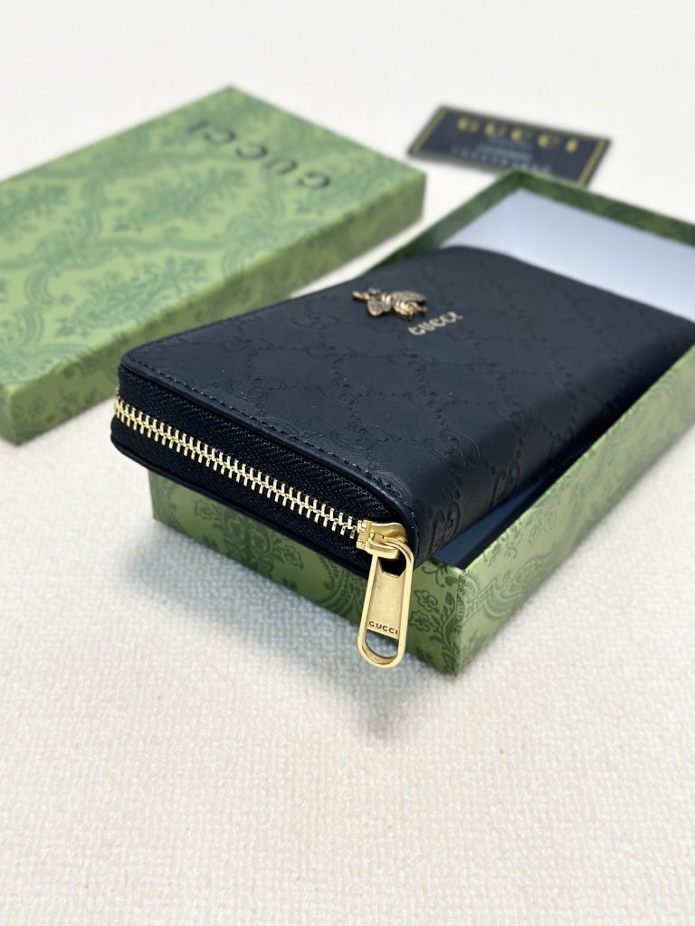 GUCCI グッチ 長財布 本革仕様 ラウンドファスナー 黒 - 画像 3