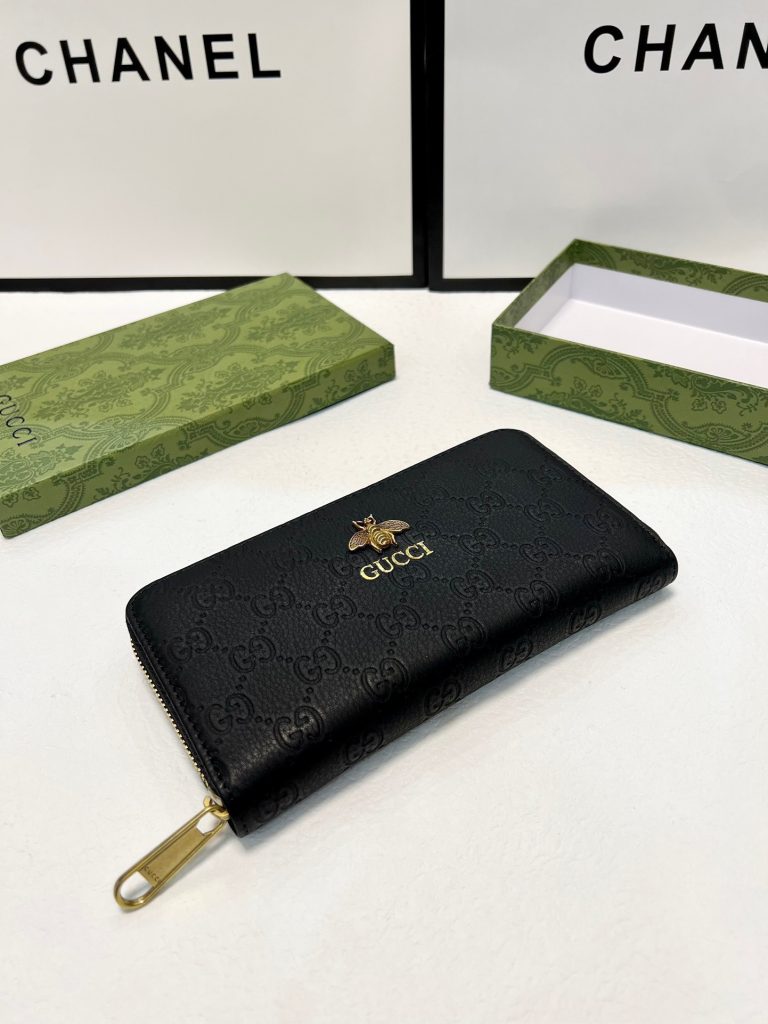 GUCCI グッチ 長財布 メンズ ロングウォレット 黒 ラウンドファスナー - 画像 3