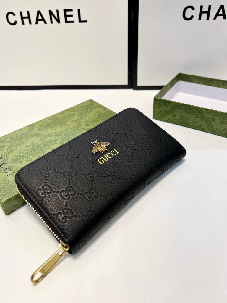 GUCCI グッチ 長財布 メンズ ロングウォレット 黒 ラウンドファスナー - 画像 6