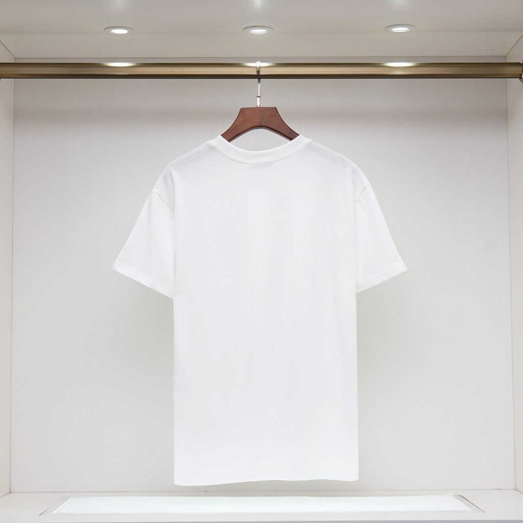 モンクレール　MONCLER　半袖シャツ　プリントシャツ　クルーネックシャツ　ブラック　ホワイト　レッド　グリーン　ブルー　メンズシャツ　Tシャツ　2色 - 画像 4