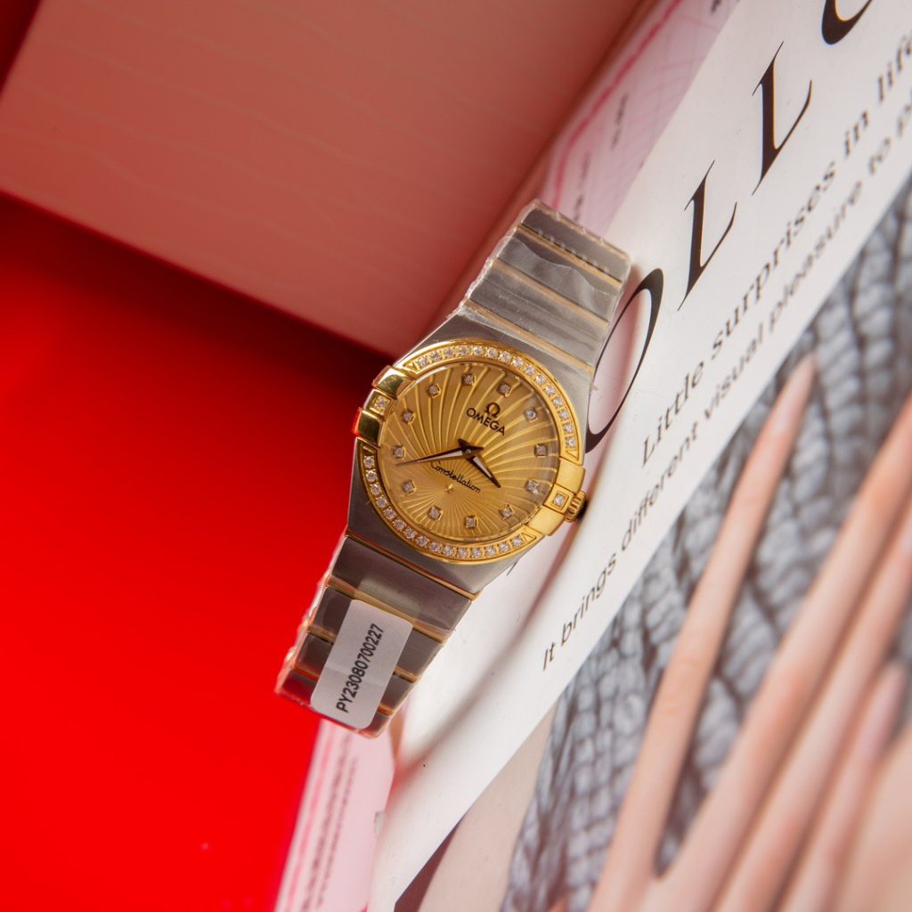 OMEGA オメガ 時計コピー レディース ダイヤル シルバー レッドゴールド 27mm - 画像 3