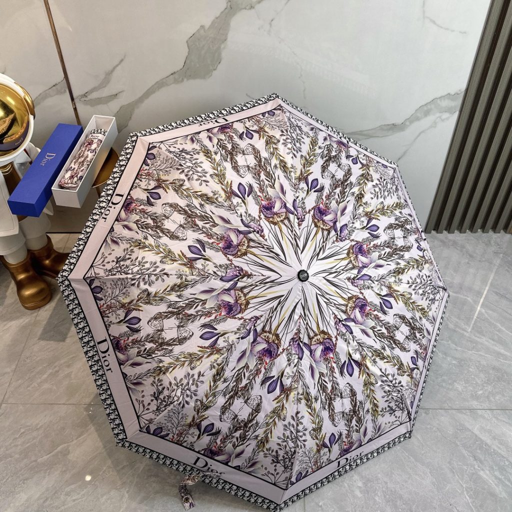 DIOR　折りたたみ傘クリスチャンディオール　アンブレラ雨傘　晴雨兼用UVカット　ワンタッチ開閉傘/かさ　人気 おしゃれ5種 - 画像 3