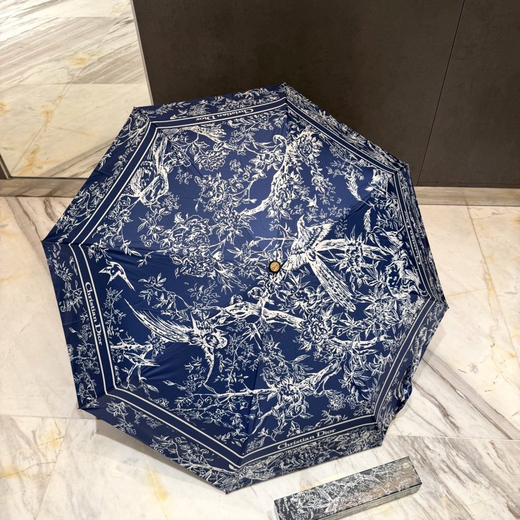 DIOR　折りたたみ傘クリスチャンディオール　アンブレラ雨傘　晴雨兼用UVカット　ワンタッチ開閉傘/かさ　人気 おしゃれ5種 - 画像 4