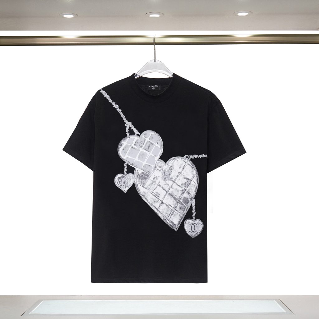 シャネル　CHANEL　大人　半袖Ｔシャツ　夏服　プリントシャツ　Tshirt　丸首シャツ　レディース　綿100％　2色 - 画像 3