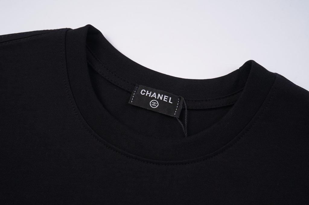 シャネル　CHANEL　大人　半袖Ｔシャツ　夏服　プリントシャツ　Tshirt　丸首シャツ　レディース　綿100％　2色 - 画像 5