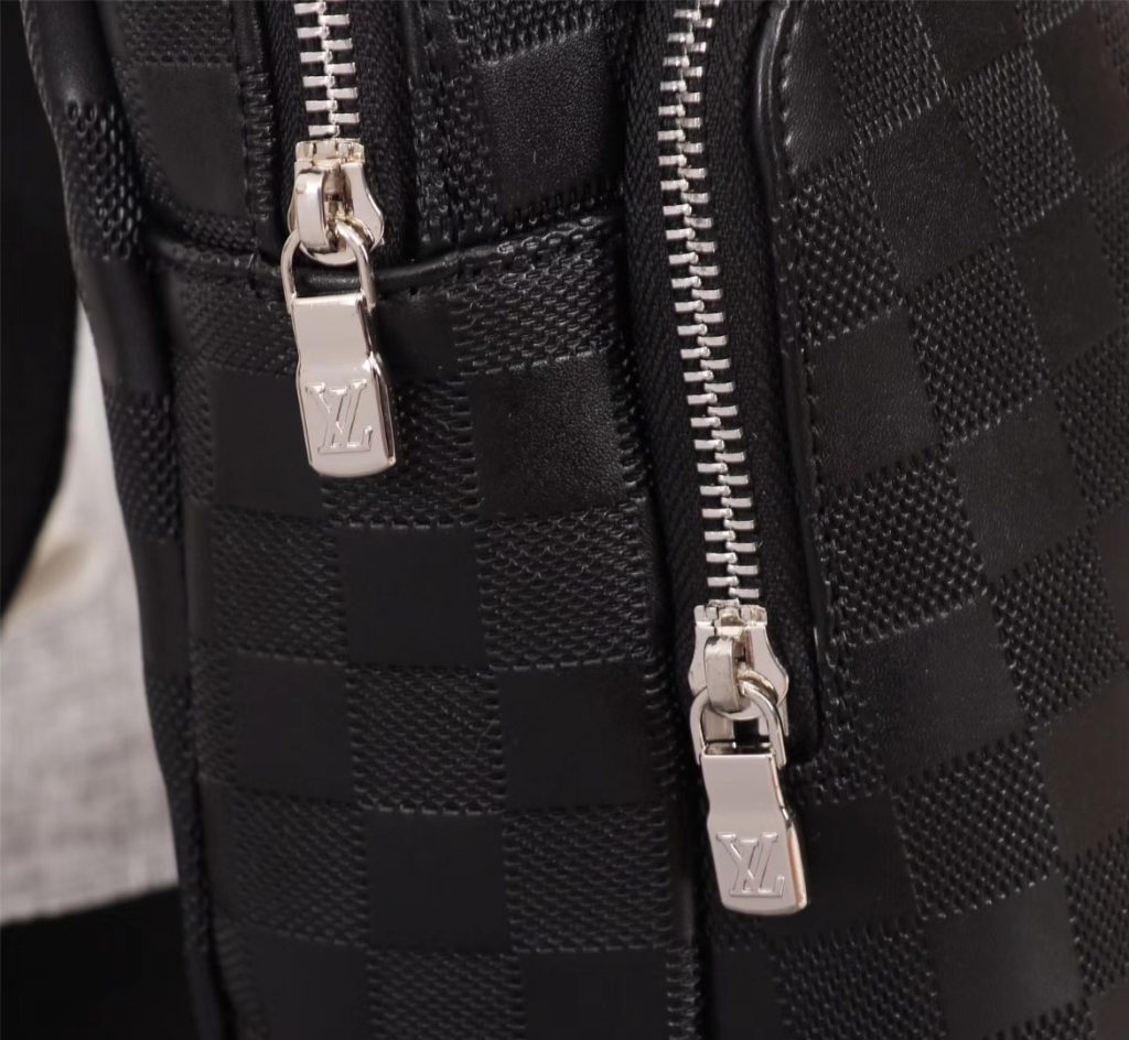 LOUIS VUITTON ルイ ヴィトン アヴェニュー スリングバッグ ダミエ ブラック メンズバッグ ショルダーバッグ 男性 送料込み - 画像 4