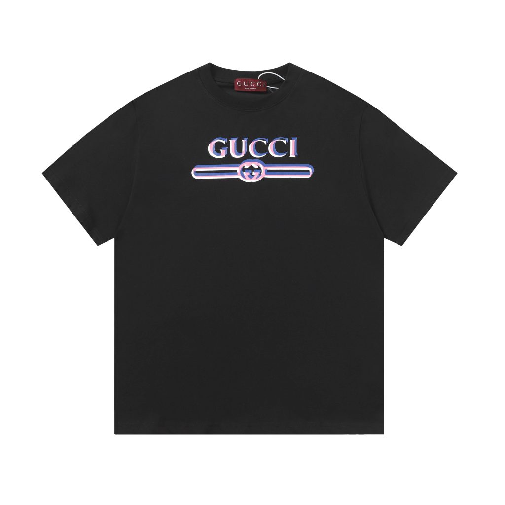 グッチ　GUCCI　Tシャツ　シンプル　プリント　クルーネックTシャツ　シャツ　半袖Tシャツ　カップルコーデ　Tshirt　男女兼用　S-XXL - 画像 3
