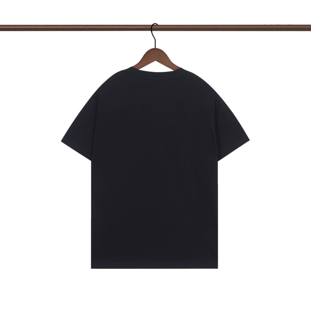 モンクレール　MONCLER　半袖シャツ　クルーネックシャツ　ブラック/ホワイト　男女兼用　カップルシャツ　刺繍　シンプル　 T-shirt　2色 - 画像 4