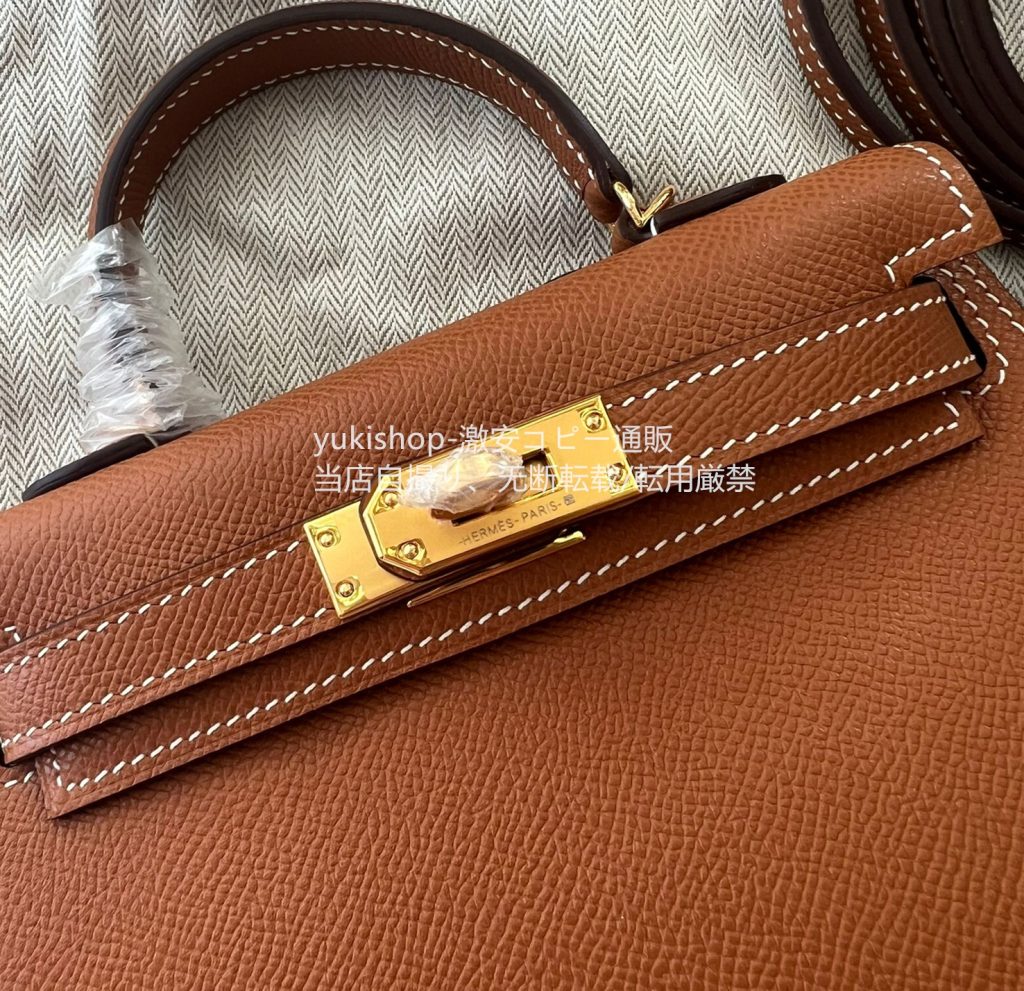 ハーフ手縫い　エルメス　Hermes Mini kelly 2 　可愛いミニケリー2　外縫い　ハンドバッグ　ショルダーつき　33色/金具色お選びでき - 画像 8