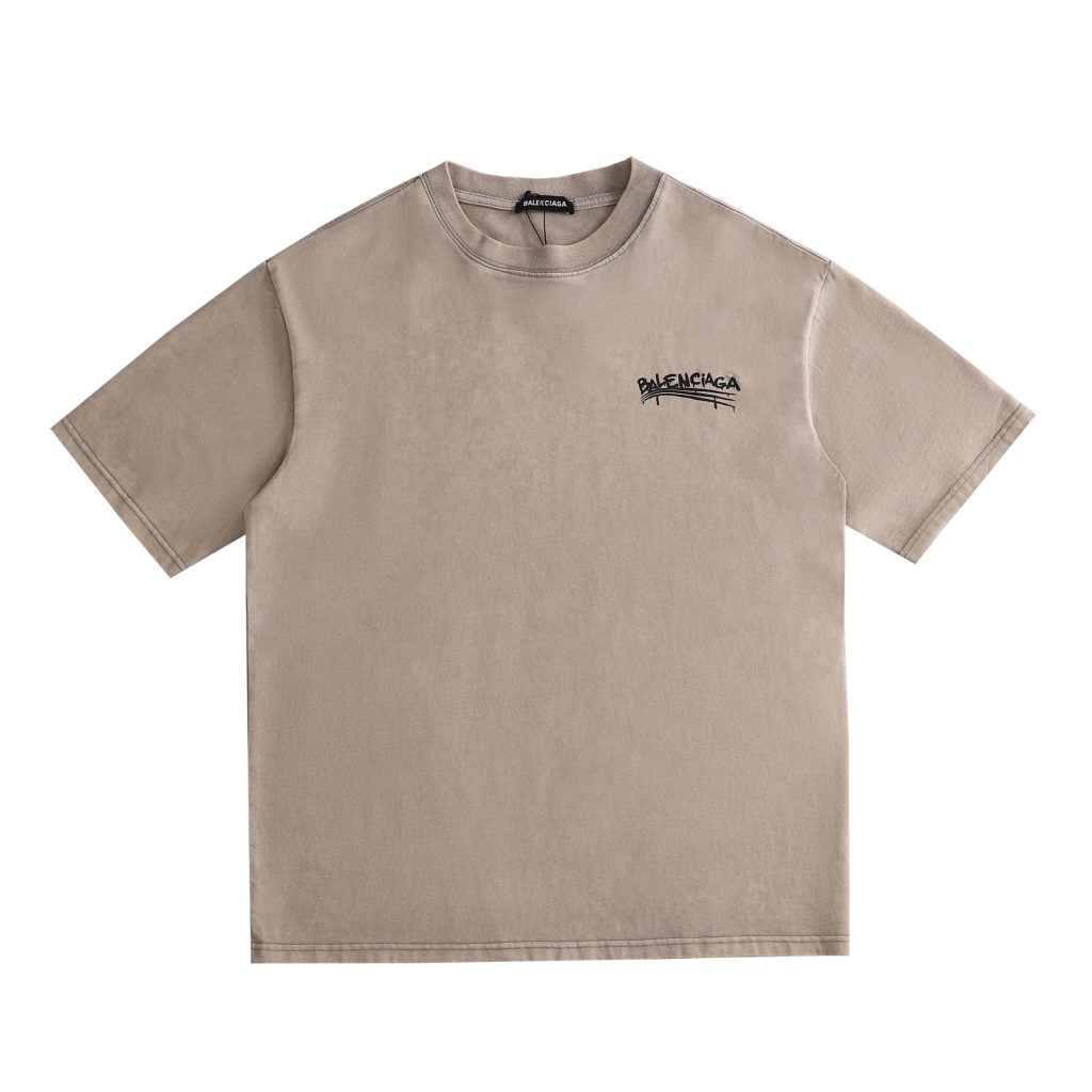 BALENCIAGA　バレンシアガ　半袖シャツ　メンズ　おしゃれプリントシャツ　クルーネック　Tシャツ　T-shirt 2色 - 画像 3