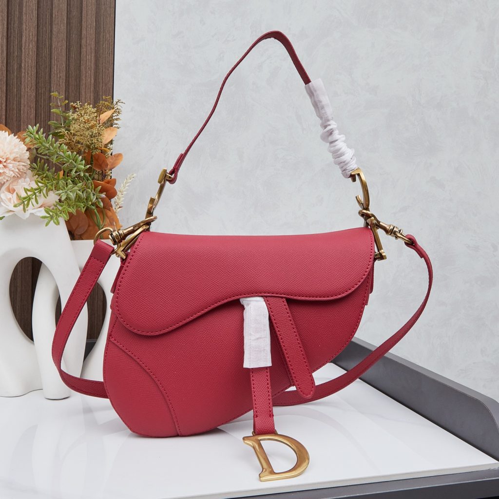 クリスチャンディオール サドル バッグ CHRISTIAN DIOR SADDLE BAG ショルダーバッグ ハンドバッグ レディースバッグ オシャレ ゴールド金具 4色 - 画像 2