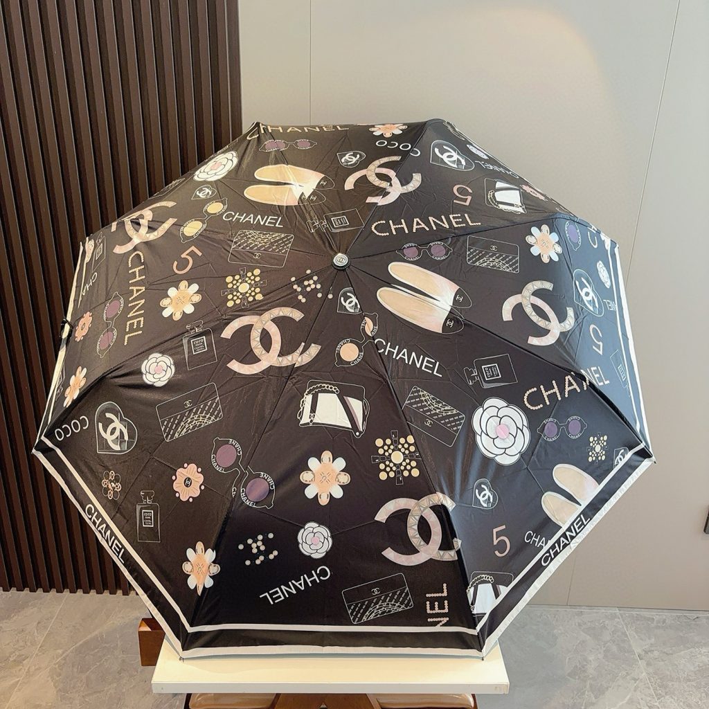 CHANEL　シャネル　折りたたみ傘　傘　晴雨兼用　男女兼用　ワンタッチ　自動開閉8本骨　おしゃれ　日傘持ちやすい　4種 - 画像 5